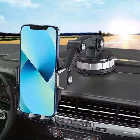 Autotelefonhalterung mit starkem Saugnapf, 360°-Drehung, Einhandbedienung – Universelle Handyhalterung fürs Auto 2