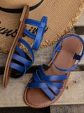 Damen Flache Sandalen mit Knöchelriemen | Minimalistisch