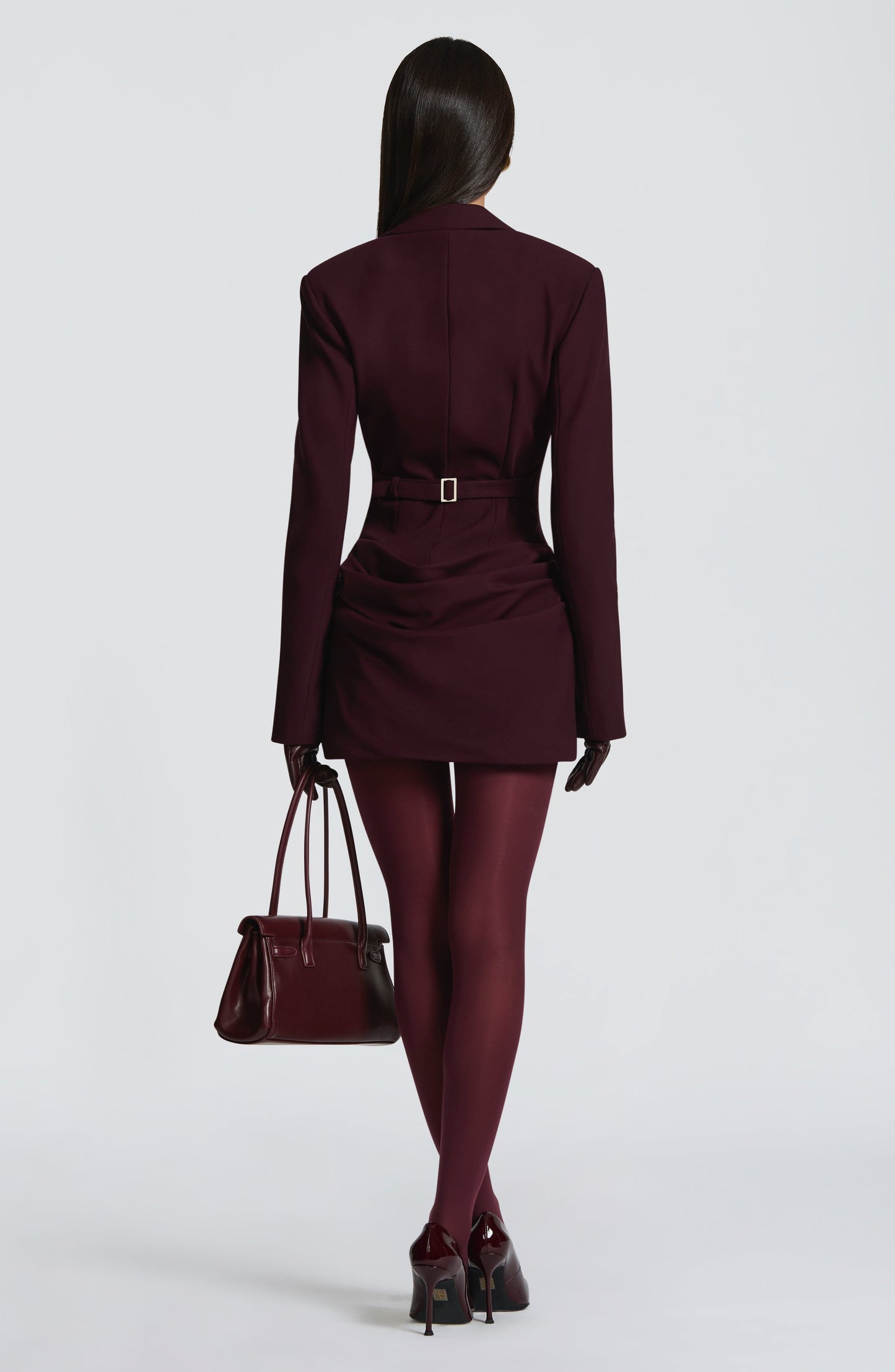Damen Langarm Minikleid Mit Kragen Knopfdetails | Knopfdetail