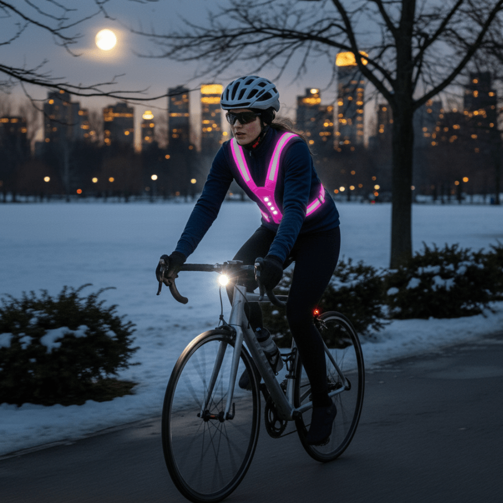 BRIGHTMOVE – LED-Laufweste für Läufer – 3 Lichtmodi für maximale Sicherheit 1