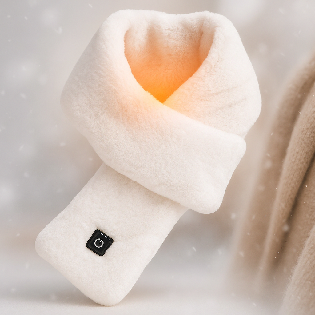 Beheizter Schal mit weichem Fleece für Wärme im Winter 5