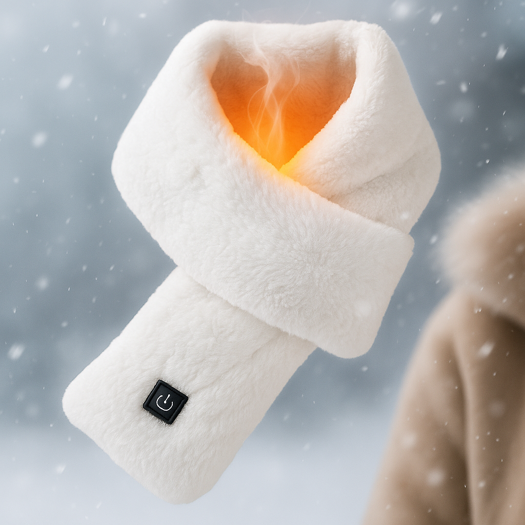 Beheizter Schal mit weichem Fleece für Wärme im Winter 6