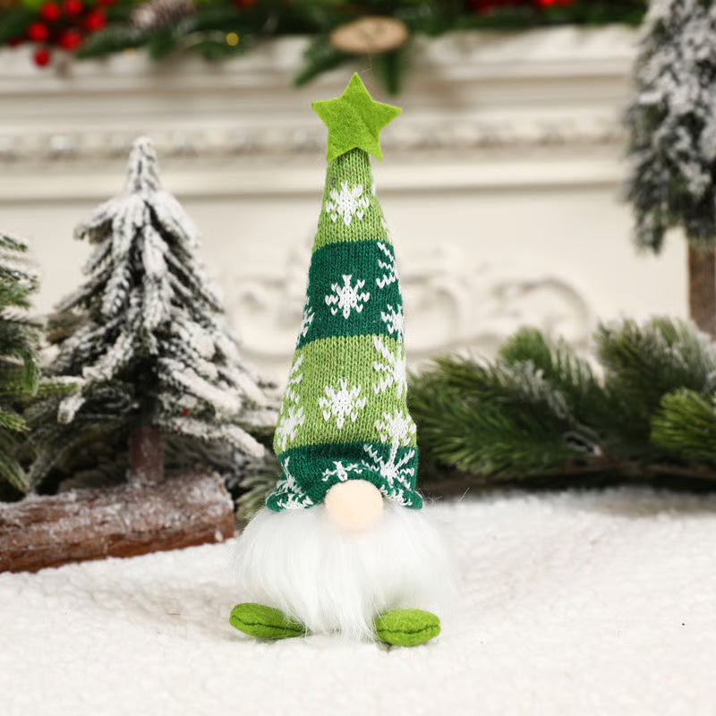Beleuchtetes Weihnachts-Zwerg-Plüschtier-Set – Nordische Tomte-Weihnachtsdekoration mit langen Beinen