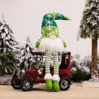 Beleuchtetes Weihnachts-Zwerg-Plüschtier-Set – Nordische Tomte-Weihnachtsdekoration mit langen Beinen