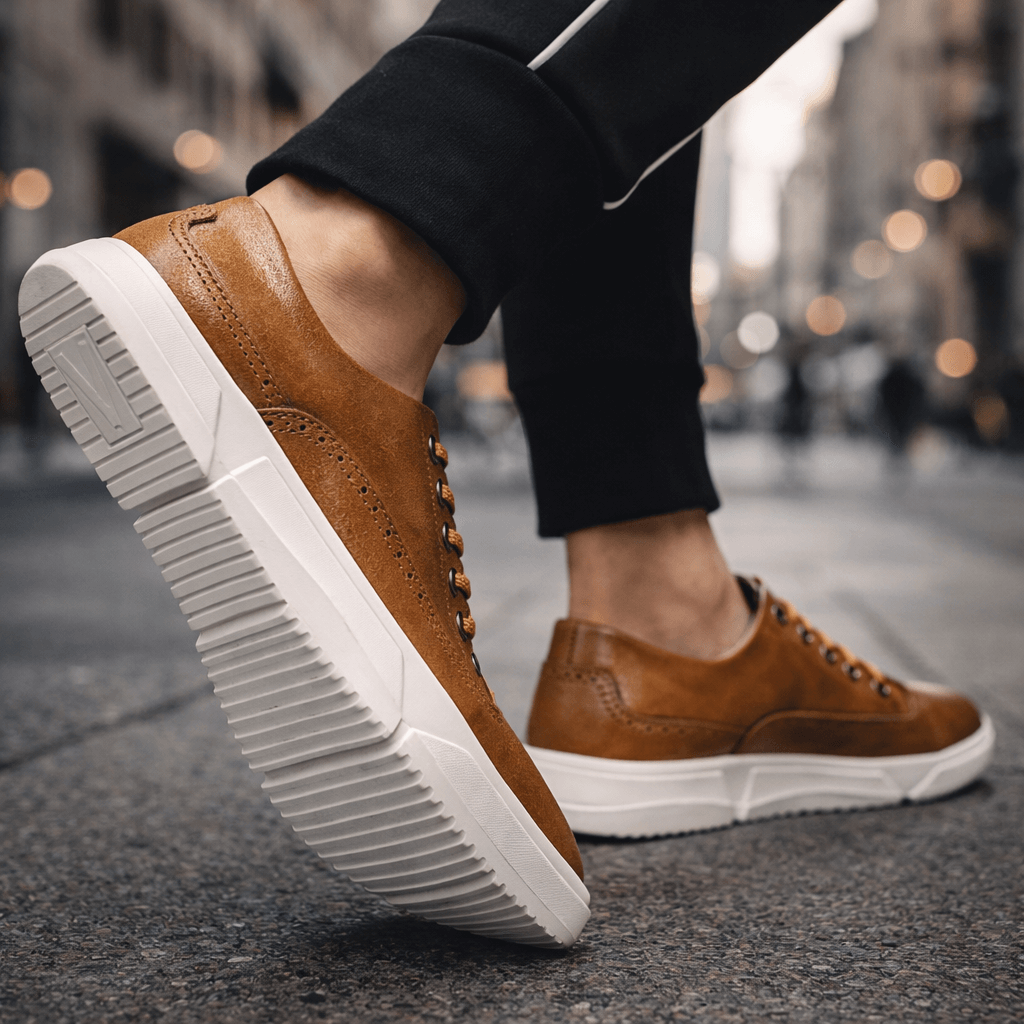Calver Leder Brogue Sneakers 2