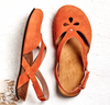 Damen Riemchensandalen mit Geschlossener Spitze | Schnallenverschluss
