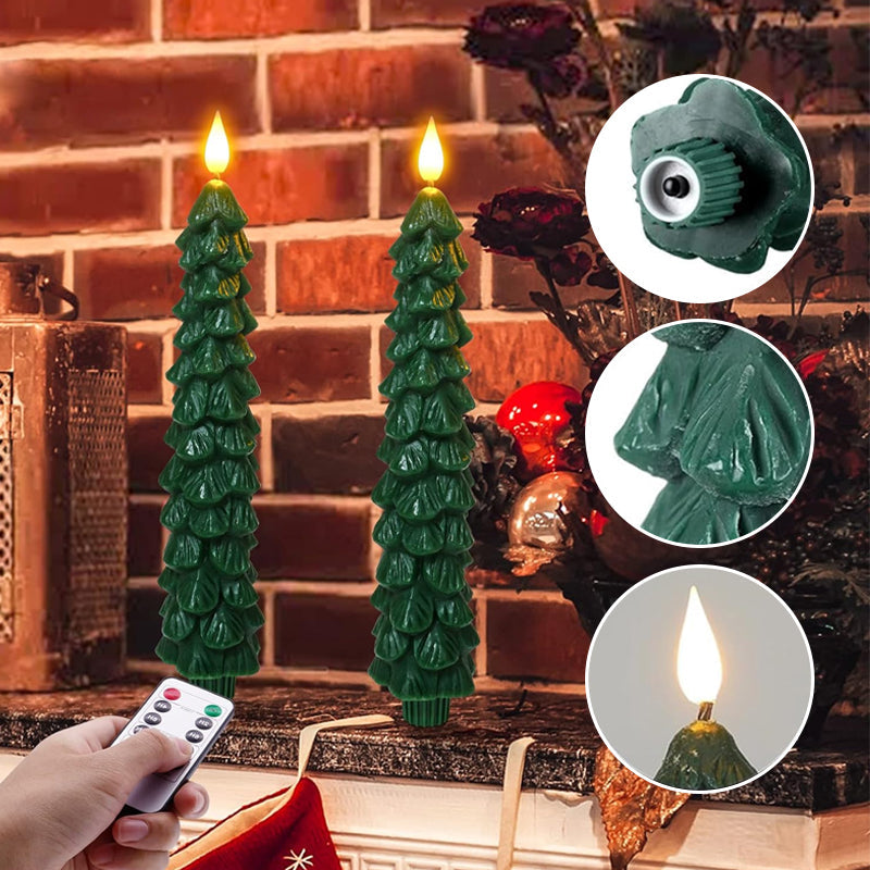CheerCandles | Flammenlose LED-Weihnachtsbaumkerzen – Einzigartige Kerzen für die Feiertage! 3
