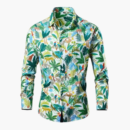 Kian | Cămașă casual pentru bărbați cu model floral