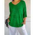 Chiara | Bequemes Damen-Stricktop mit V-Ausschnitt 8