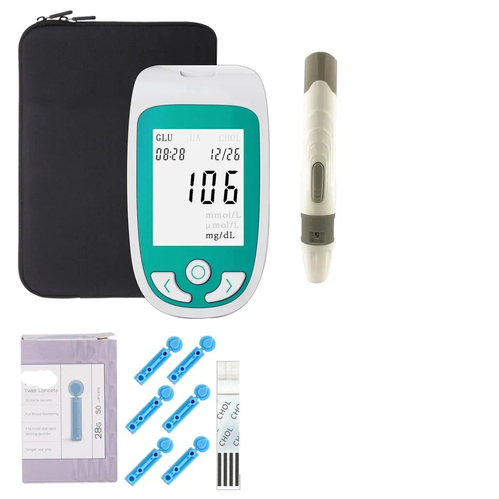 Cholesterin-Heimtest-Kit Tragbares Blutmessgerät 0