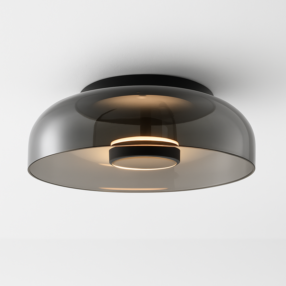 Cleara Deckenleuchte - Moderne Glasschale LED Deckenleuchte 