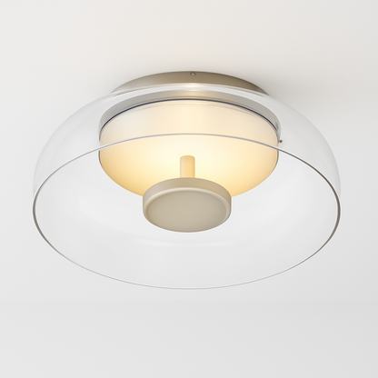 Cleara Deckenleuchte - Moderne Glasschale LED Deckenleuchte 