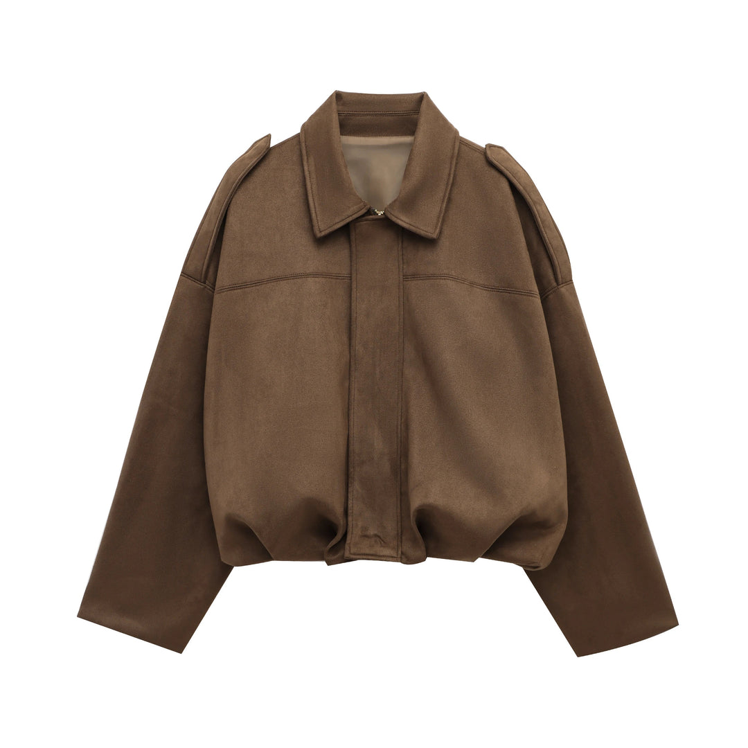 Damen Bomberjacke aus Wildleder 