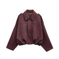 Damen Bomberjacke aus Wildleder 