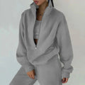 Damen Set | Winter Sweatshirt und Hose für Freizeit und Sport