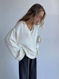 Damen V-Ausschnitt Pullover – lässiger Style für jeden Anlass, bequem und atmungsaktiv