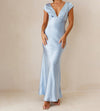 Elina | Abend Maxikleid mit V-Ausschnitt