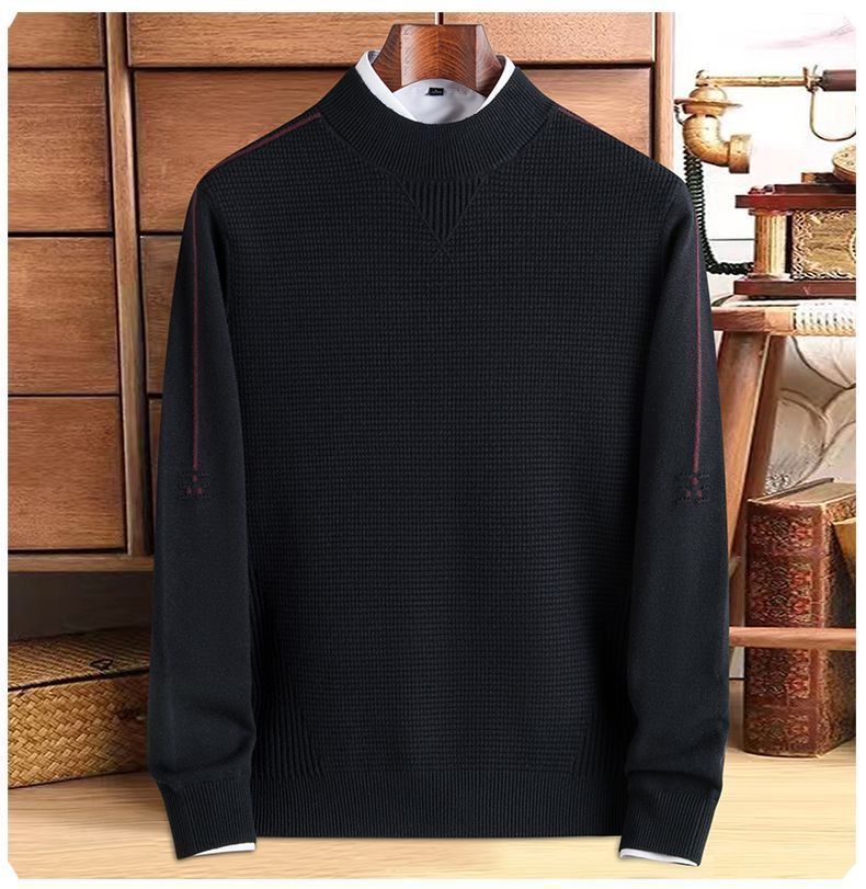 Maglione da uomo a manica lunga con trama | Stile classico