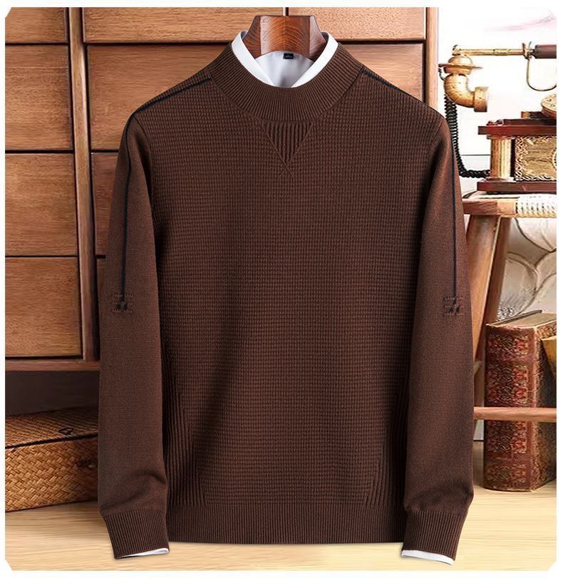 Maglione da uomo a manica lunga con trama | Stile classico