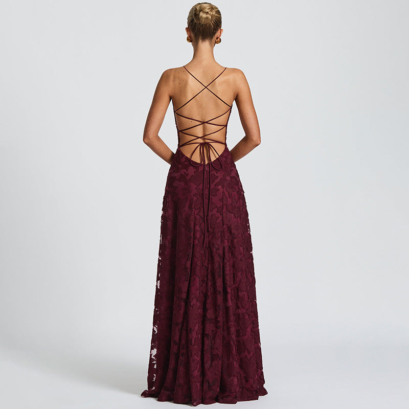 Gabriela | Robe de soirée maxi pour femmes avec motif floral