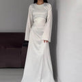 Charlotte | Damen Maxikleid mit Glockenärmeln