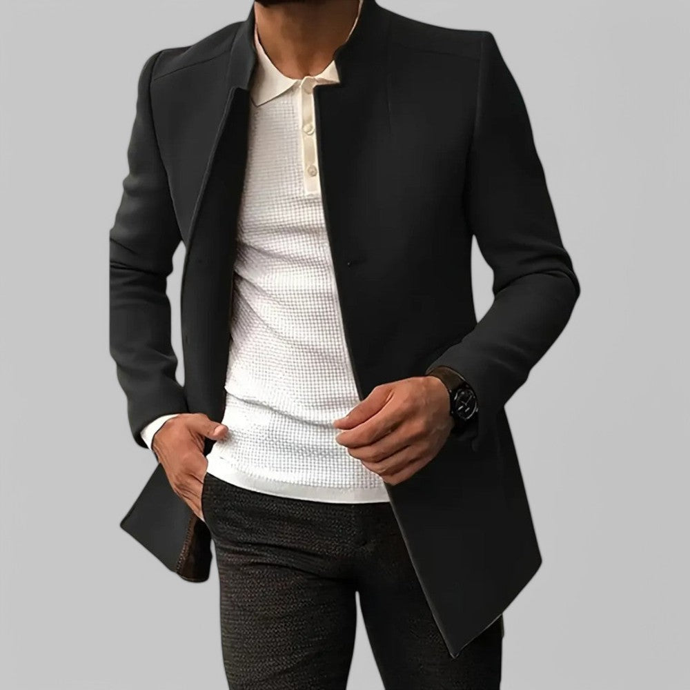 Eleganter Herren-Freizeitmantel – Minimalistischer Wintermantel mit Knöpfen 9