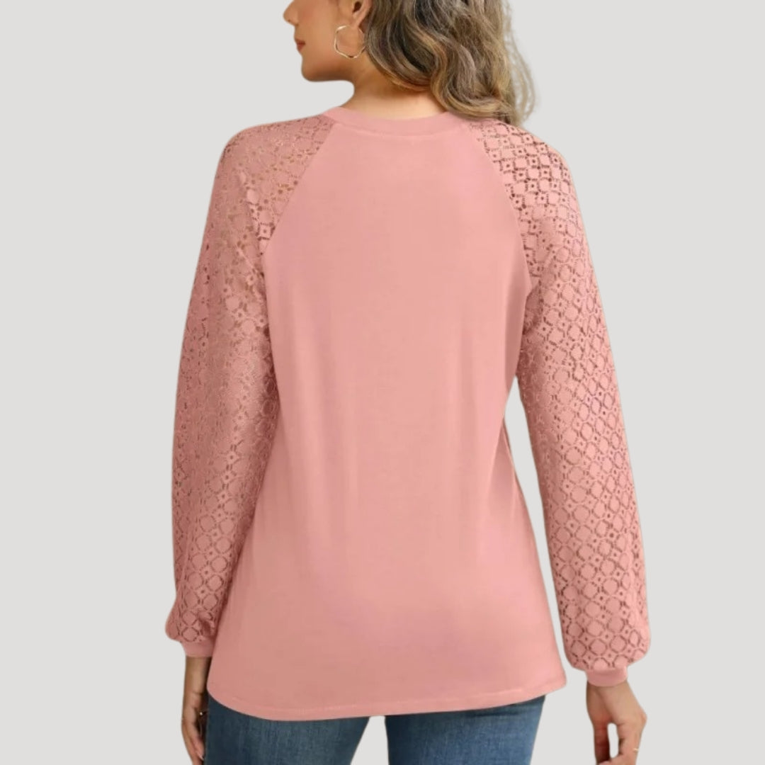 Elegantes, langärmeliges Damen-Ausgeh-Top 4