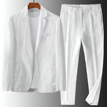 Herren Set mit langärmligem tailliertem Blazer und Hose | Formal Style