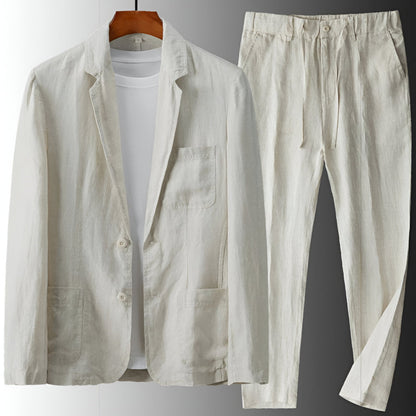 Herren Set mit langärmligem tailliertem Blazer und Hose | Formal Style
