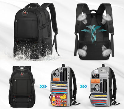 Extra großer Lunch- und Laptop-Reiserucksack mit USB-Ladeanschluss 5