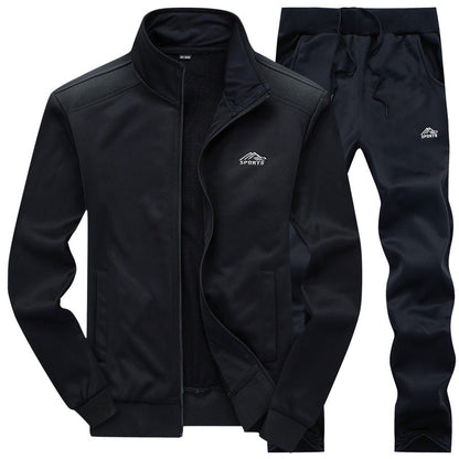 Fashion Outlet | Gefütterter Herren Trainingsanzug mit Kragen – Stylisch & Bequem 3