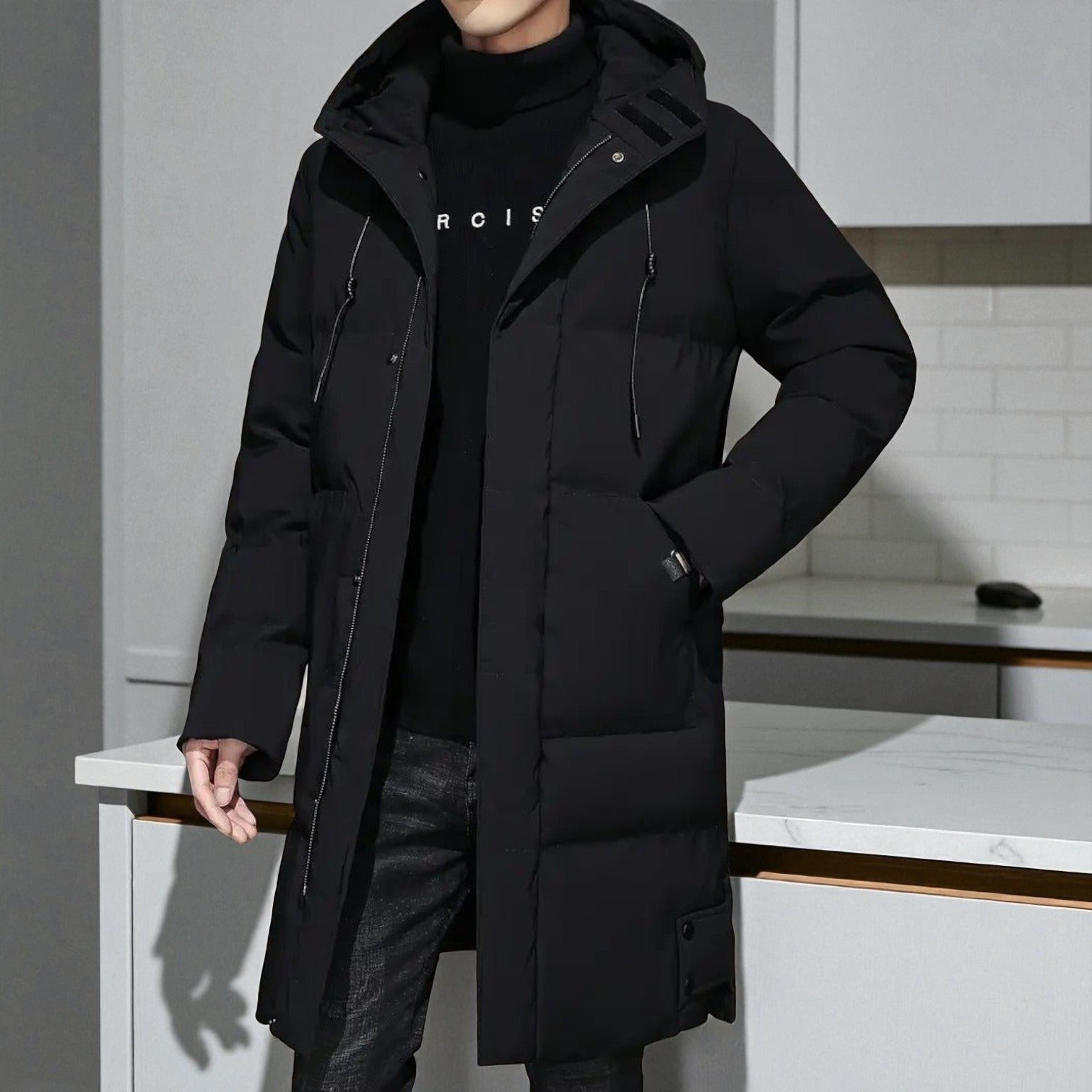 Frank – Langer, wasserabweisender Winterparka mit Kapuze 5