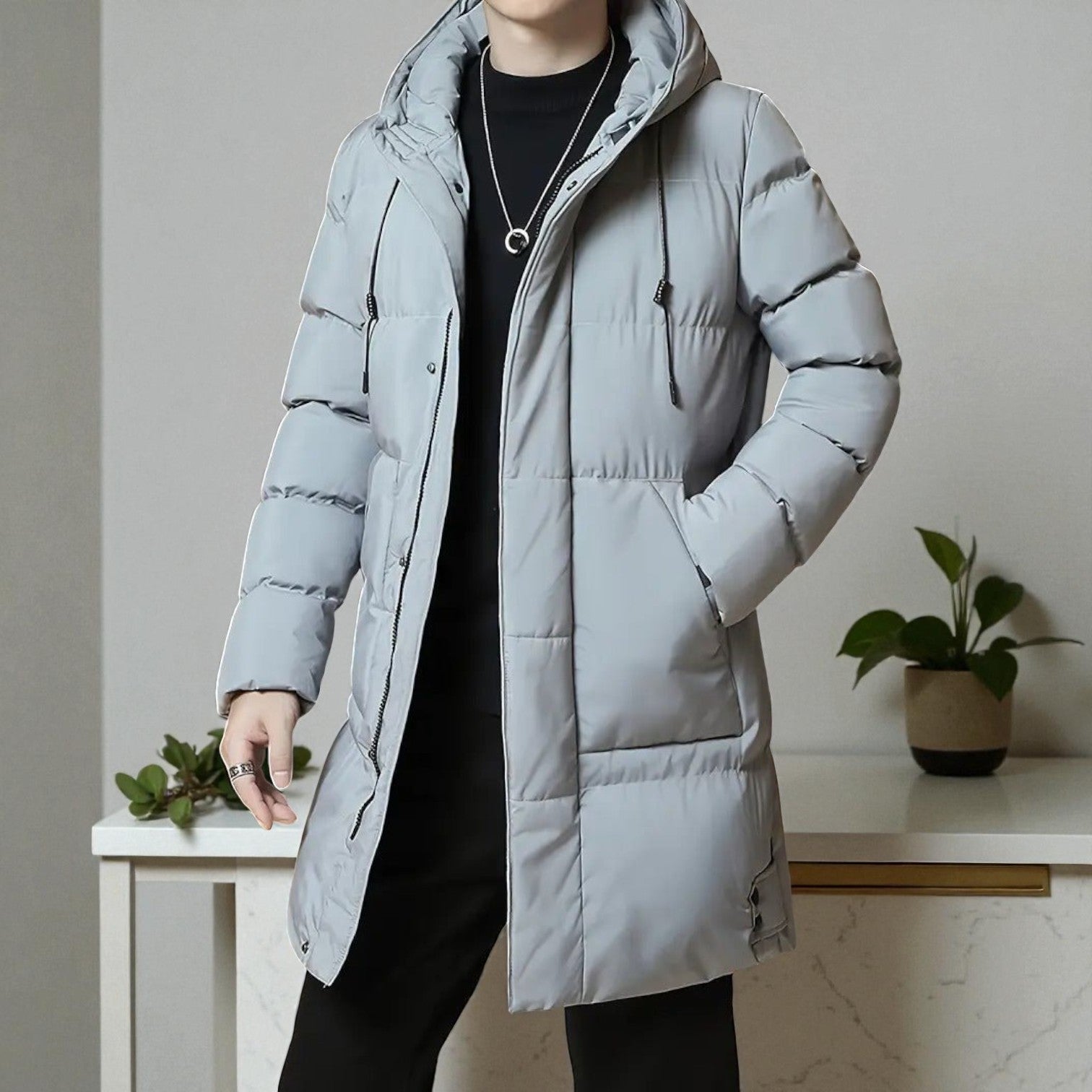 Frank – Langer, wasserabweisender Winterparka mit Kapuze 9