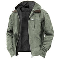 Gefütterte Herren-Kapuzenjacke | Winter 