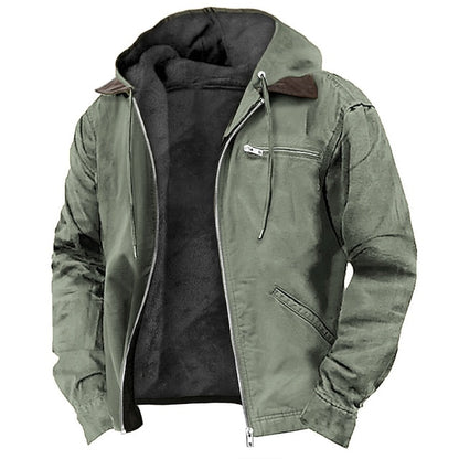 Gefütterte Herren-Kapuzenjacke | Winter 