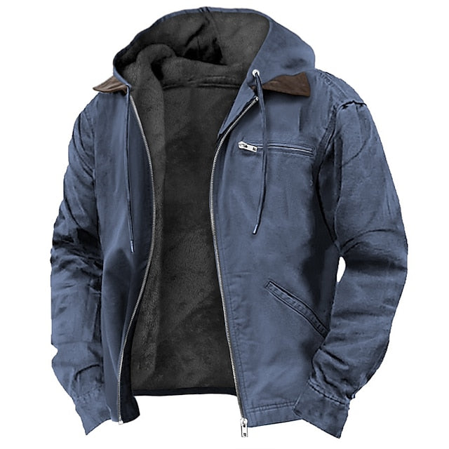 Gefütterte Herren-Kapuzenjacke | Winter 