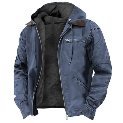 Gefütterte Herren-Kapuzenjacke | Winter 