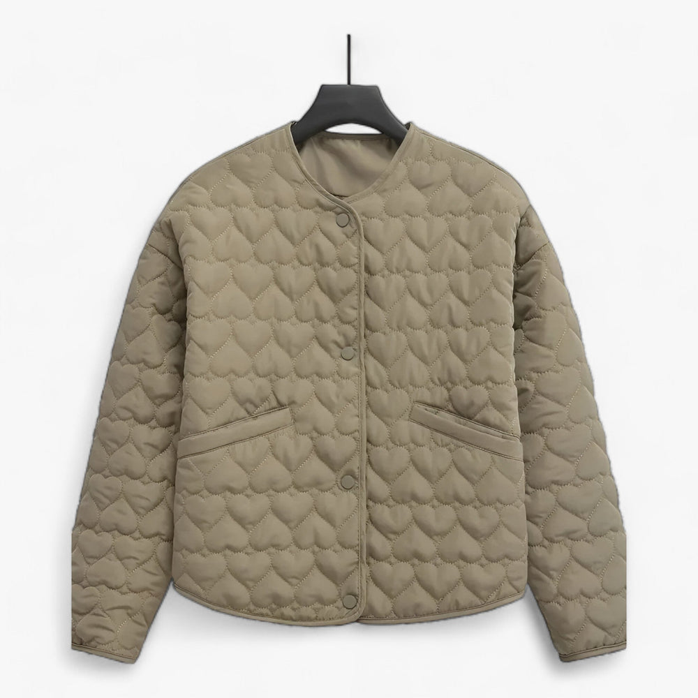 Gequiltete Herz Jacke - Vielseitiger Komfort für Herbst/Winter 