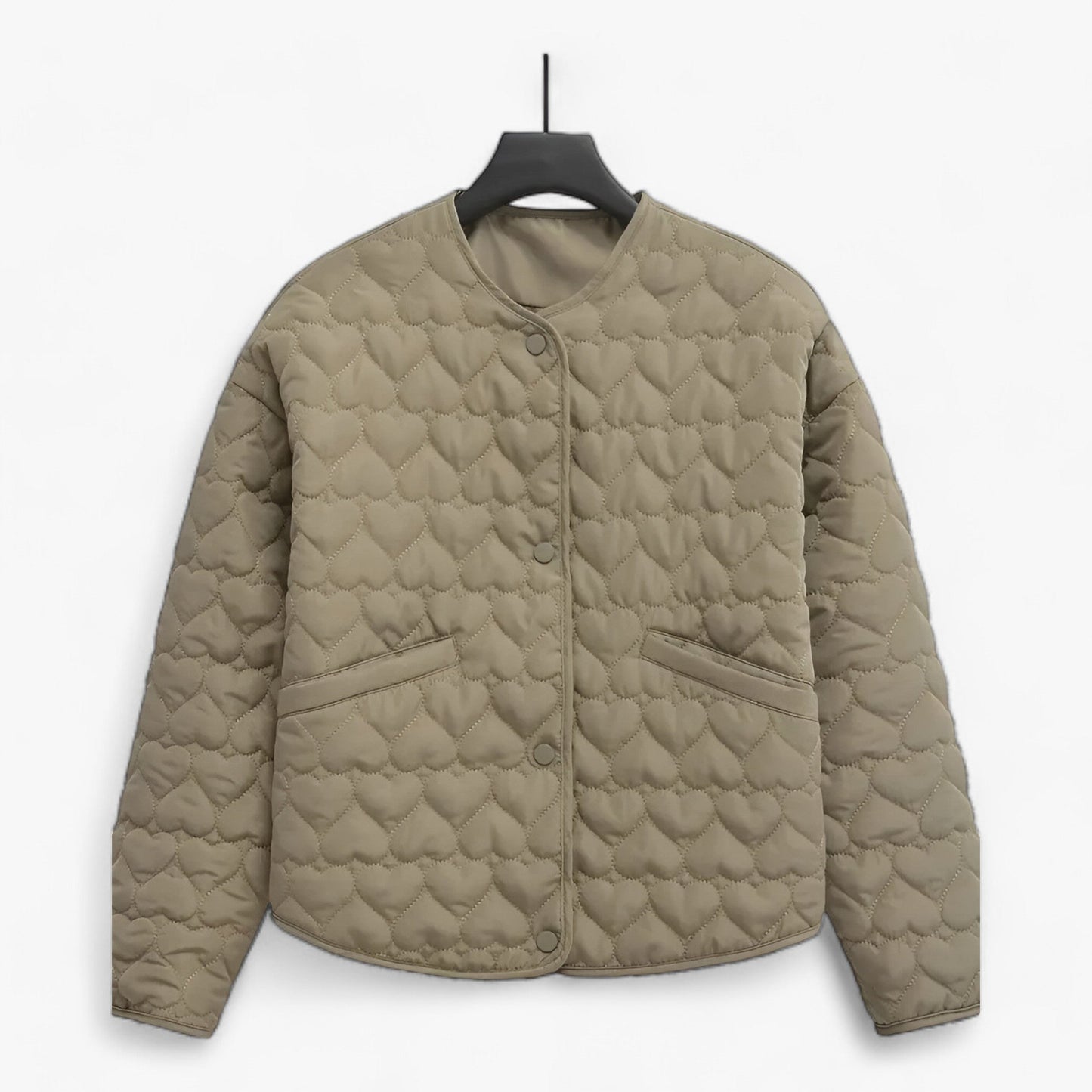 Gequiltete Herz Jacke - Vielseitiger Komfort für Herbst/Winter 