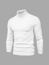 Pull homme à manches longues col montant | Coupe ajustée