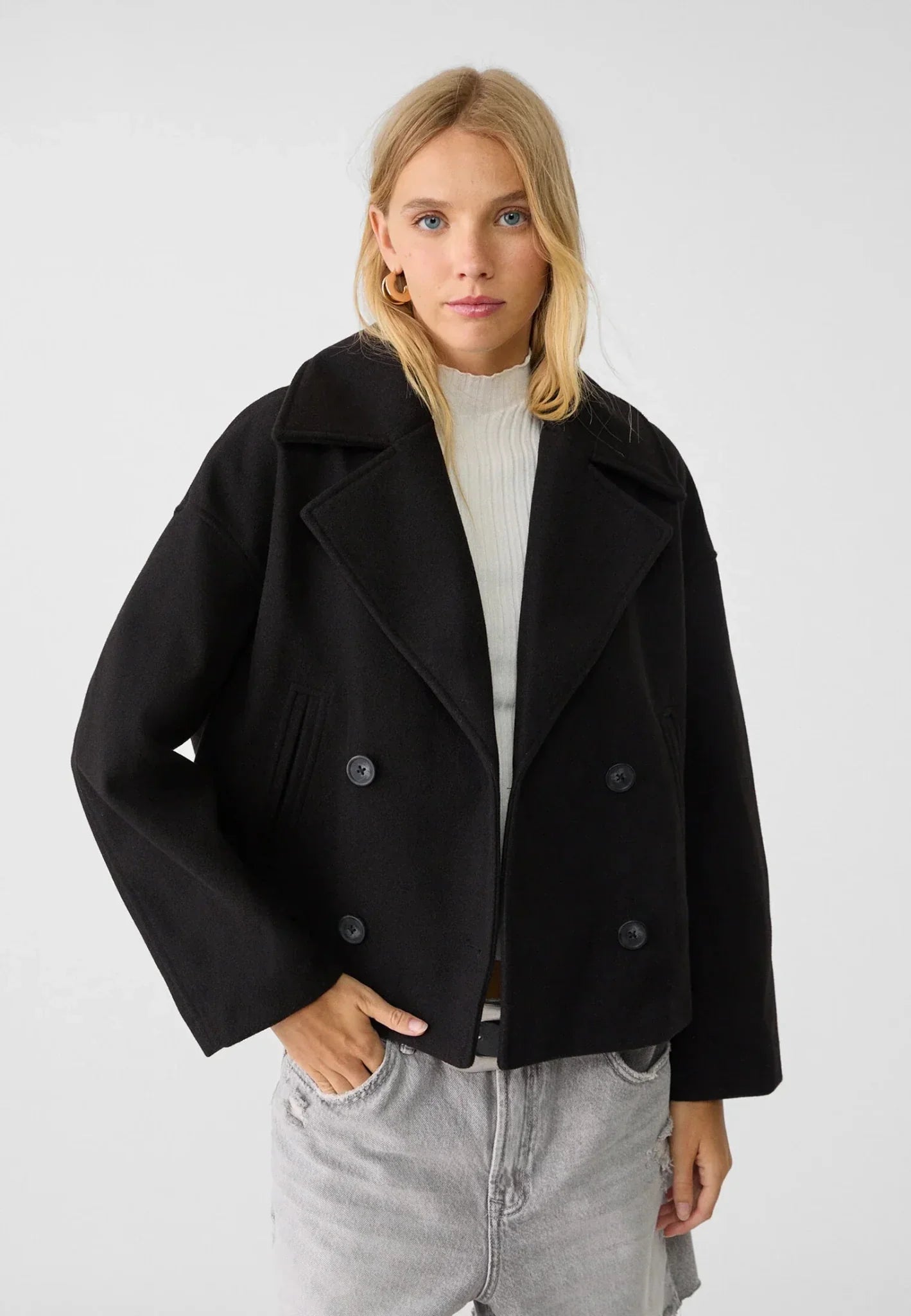 Hadley | Kurze, zweireihige Jacke