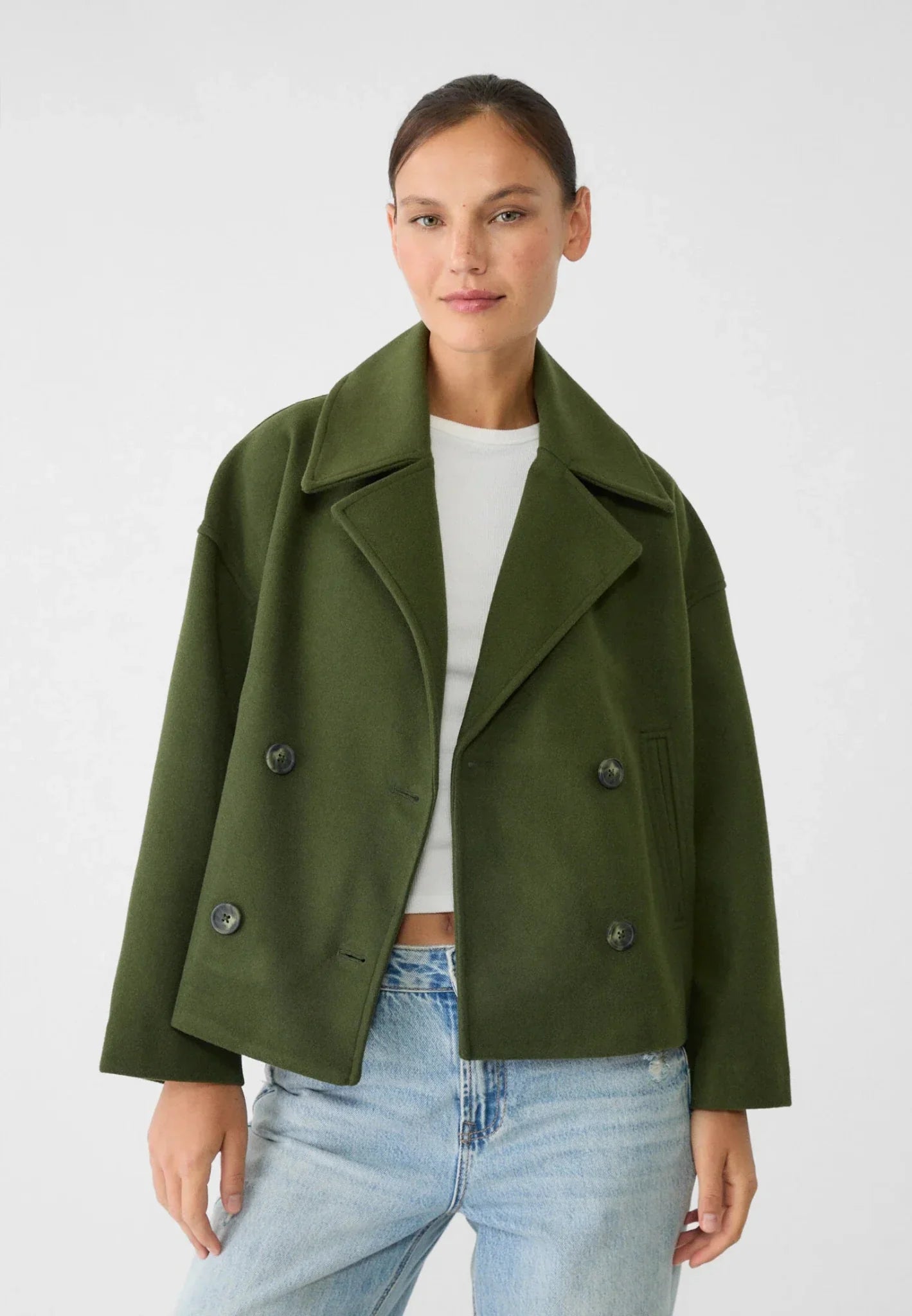 Hadley | Kurze, zweireihige Jacke