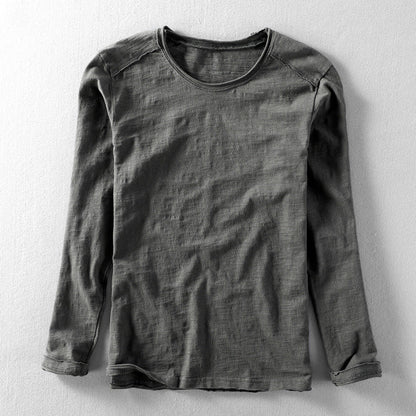 Herren Langarm T Shirt Mit Klassischer Passform | Minimalistischer Stil
