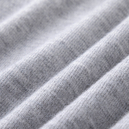 Pull classique pour homme à manches longues avec col en V | Style minimaliste