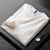 Pull classique pour homme à manches longues avec col en V | Style minimaliste