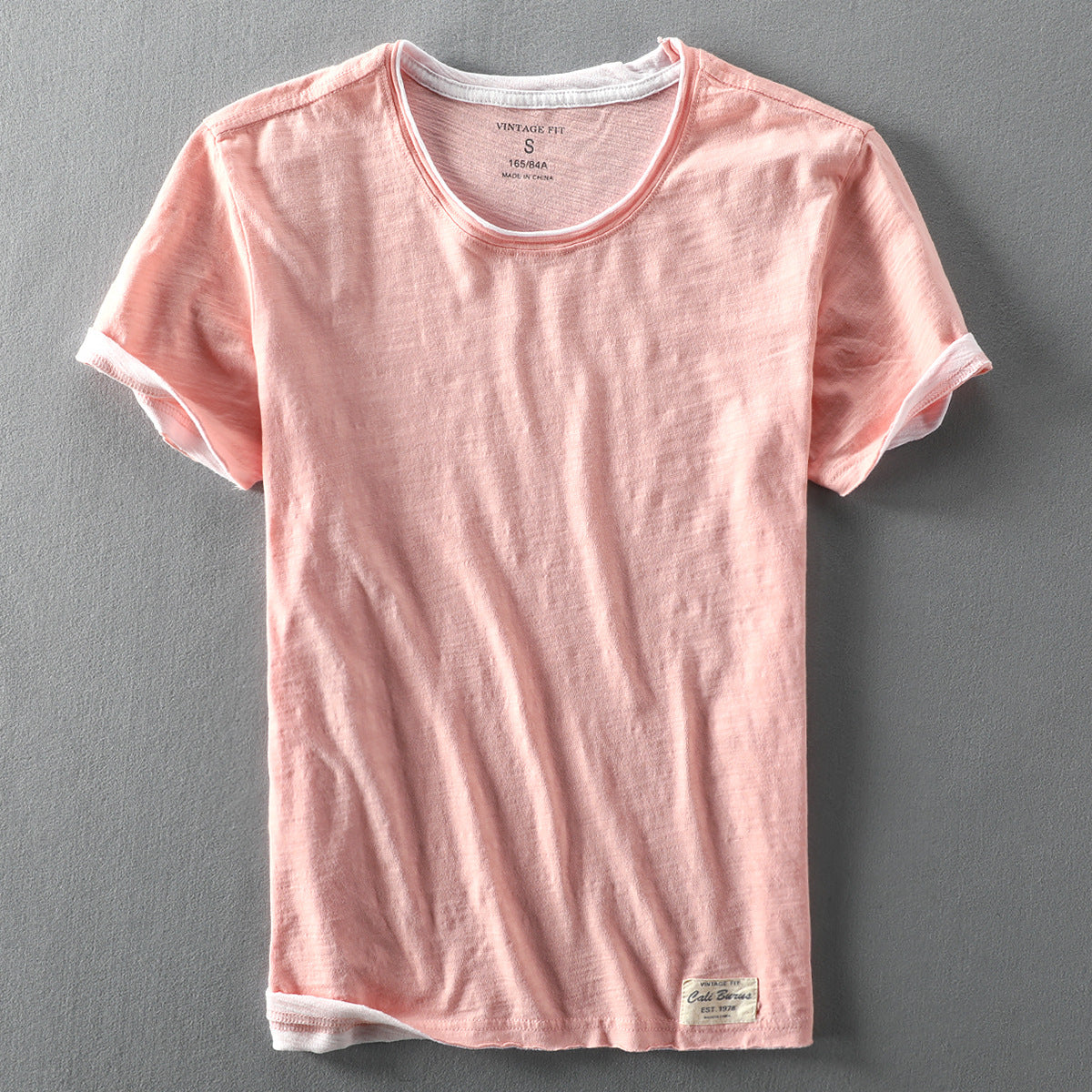 Herren T Shirt mit kurzen Ärmeln und klassischer Passform | Minimal Style