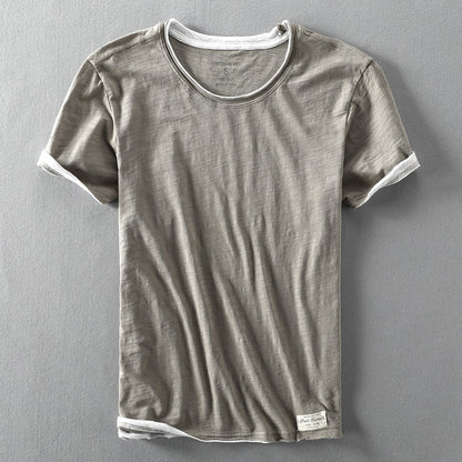 Herren T Shirt mit kurzen Ärmeln und klassischer Passform | Minimal Style