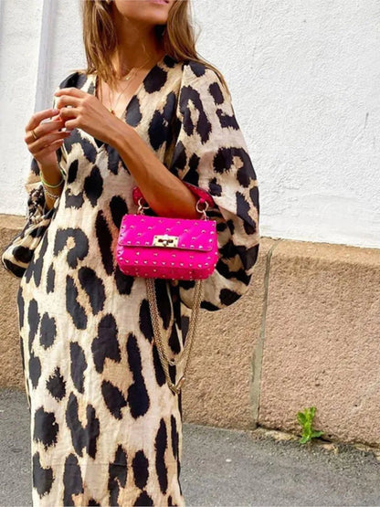 Havilah - Leopardenmuster-Kleid 0