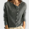 Isabelle - Maglione base con maniche lunghe e bottoni