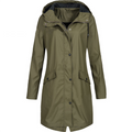 Jacke Damen | Wasserdichte Lange Jacke für Alle Jahreszeiten